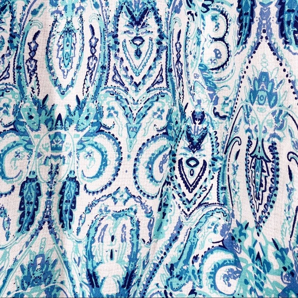 Lucky Brand Teal Paisley Print Sleeveless Top S - Picture 10 of 10
